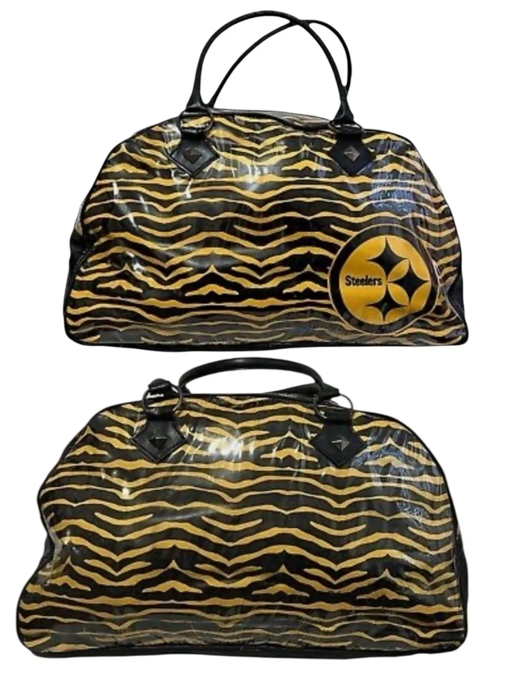 Authentic NFL PITTSBURGH STEELERS Duffel Bag with Shoulder Strap Team Co…